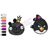 Angry Birds Embroidery Design 39